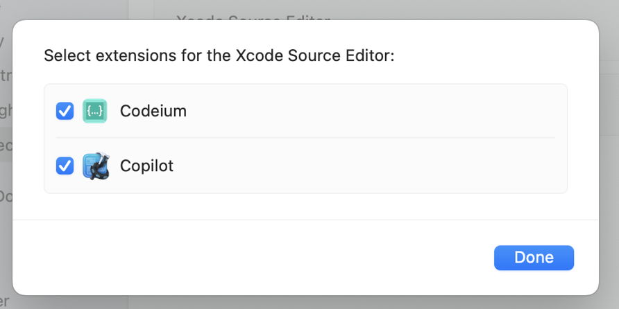 Extension for Xcode Source Editor