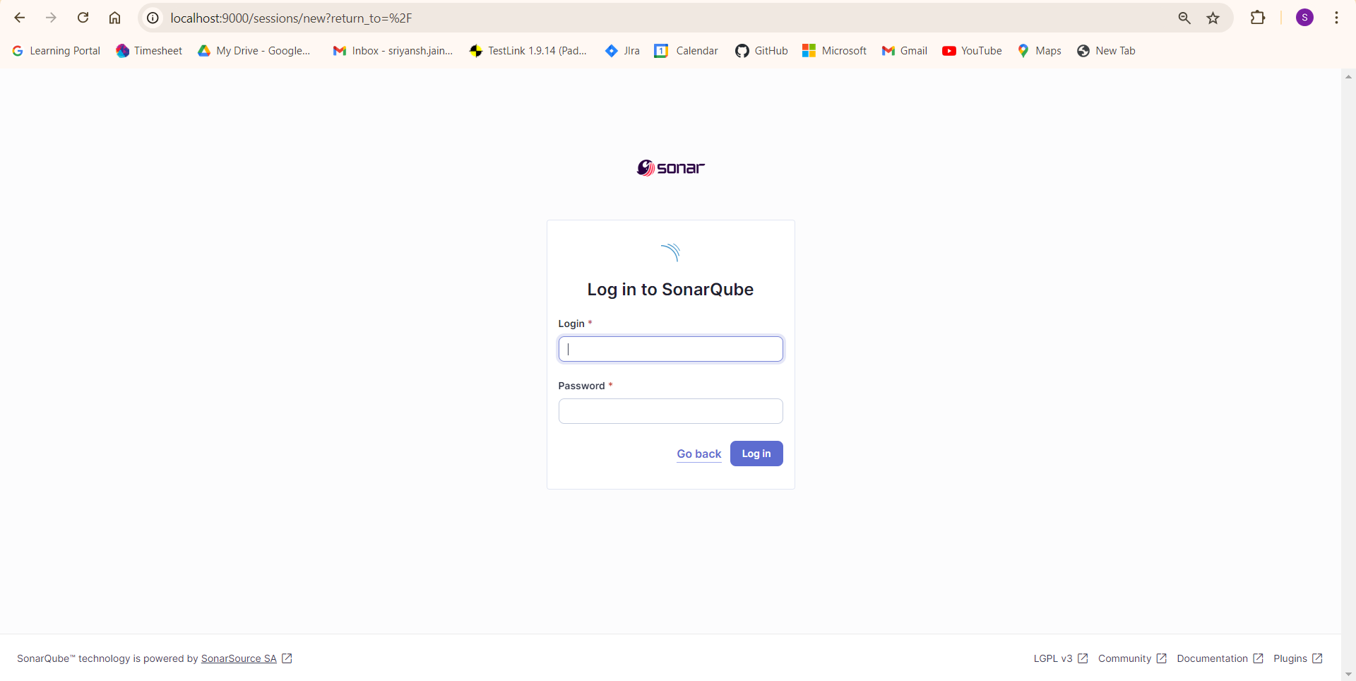 Login Page