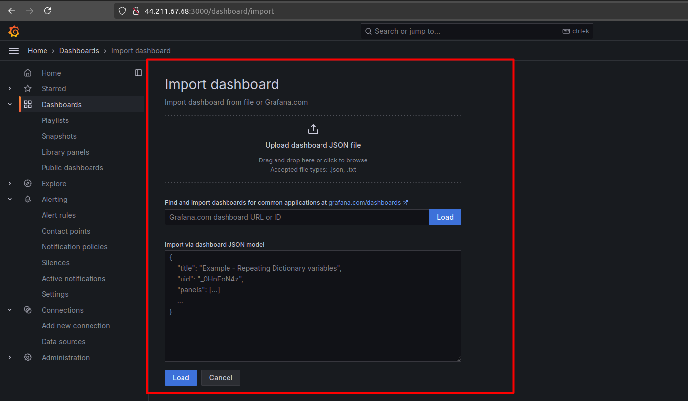 http://your-ec2-public-ip:3000/dashboard/import