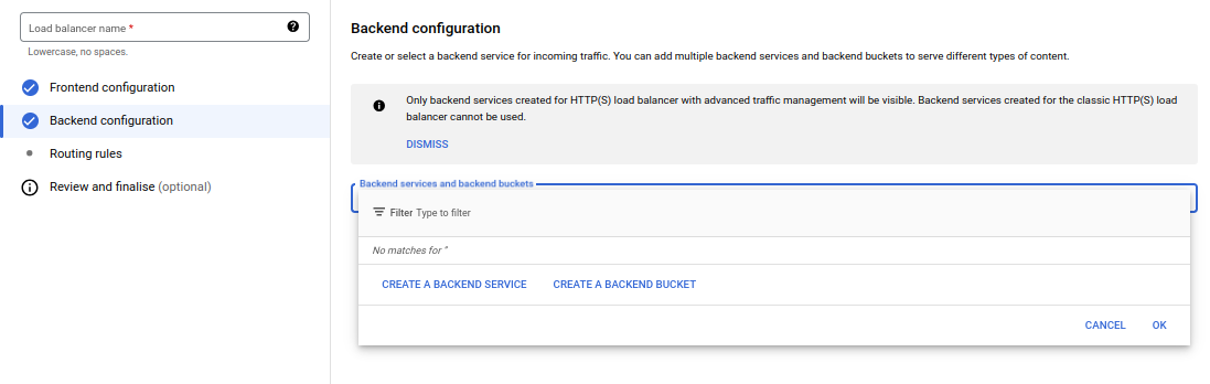 Create Your Backend service