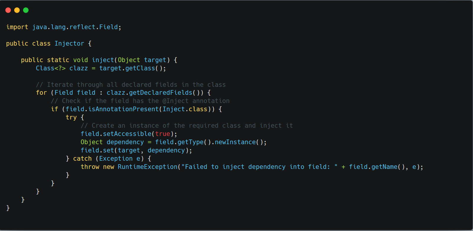 Writing the Dependency Injection Processor