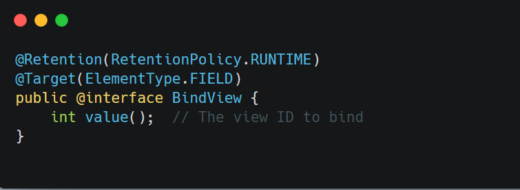 Define the @BindView Annotation