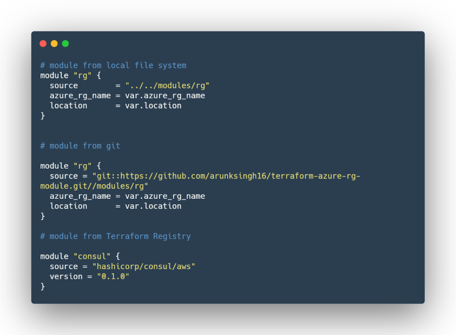 terraform modules